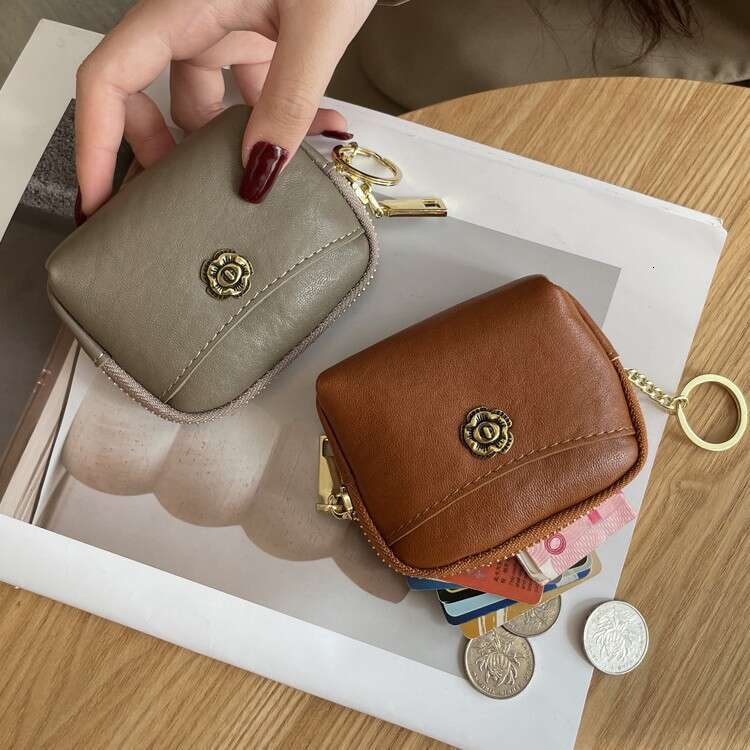 Luxury fashion wallet New Fashion Trendy Women S Zipper Purse Compact Bag Exquisite Coin Holder Solid Color Small Wallet