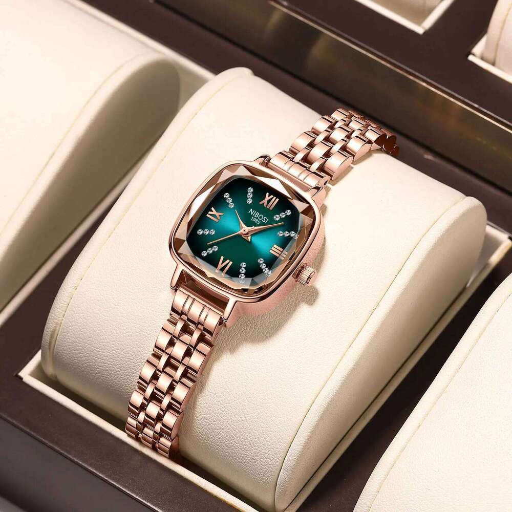NIBOSI Luxury for Woman Waterproof Stainless Steel Quartz Ladies Watch High Quality Women's Watches Elegant Female Clock