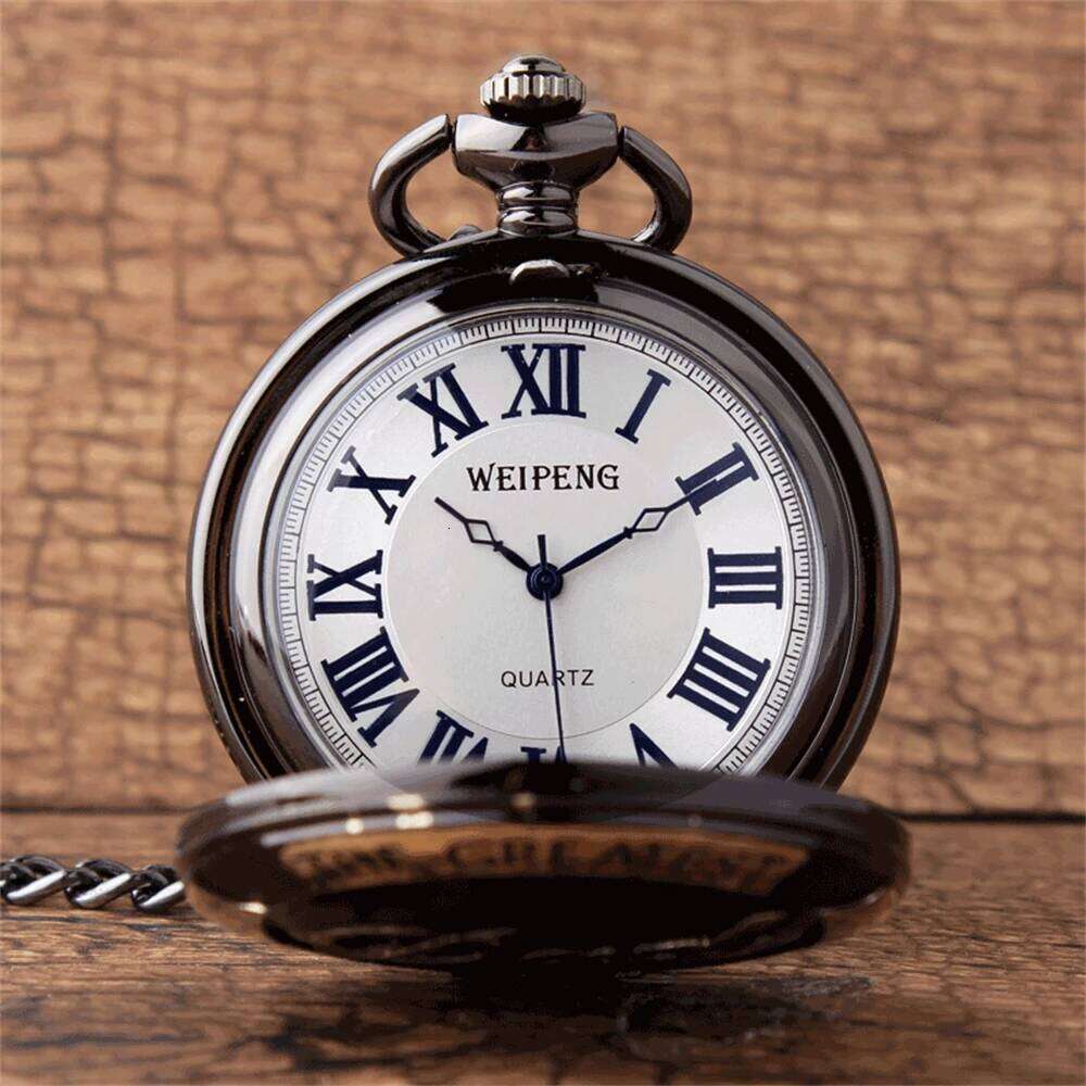 Fashion Casual Men'S Quartz "The Greatest Dad" Engraved Round Dial Men's Pocket Watch for Father's Day Gift Reloj