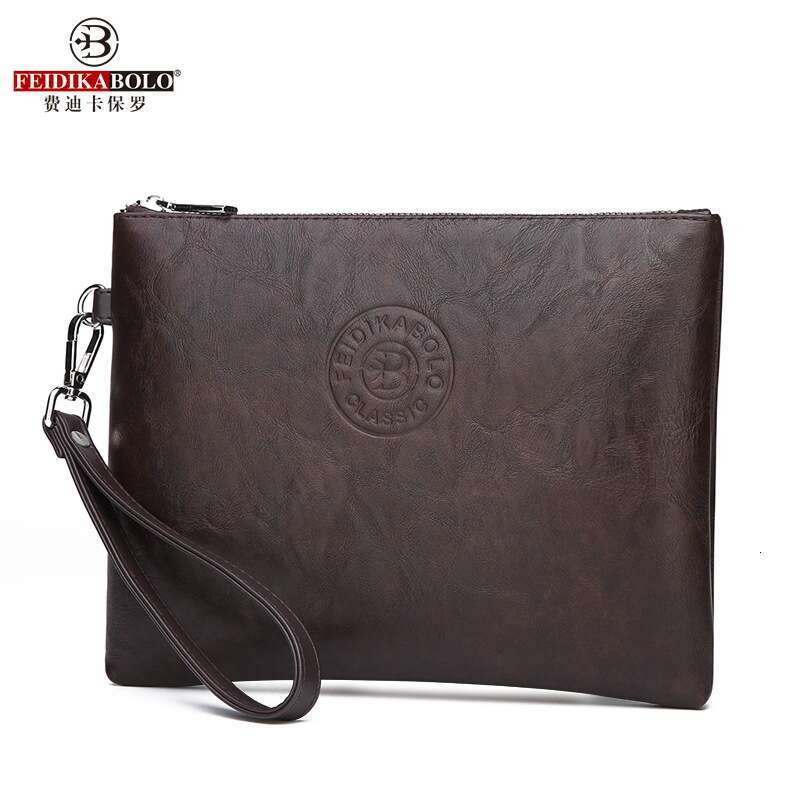 New Casual Clutch PU Soft Leather Men's Phone Bag Large Capacity Wallet