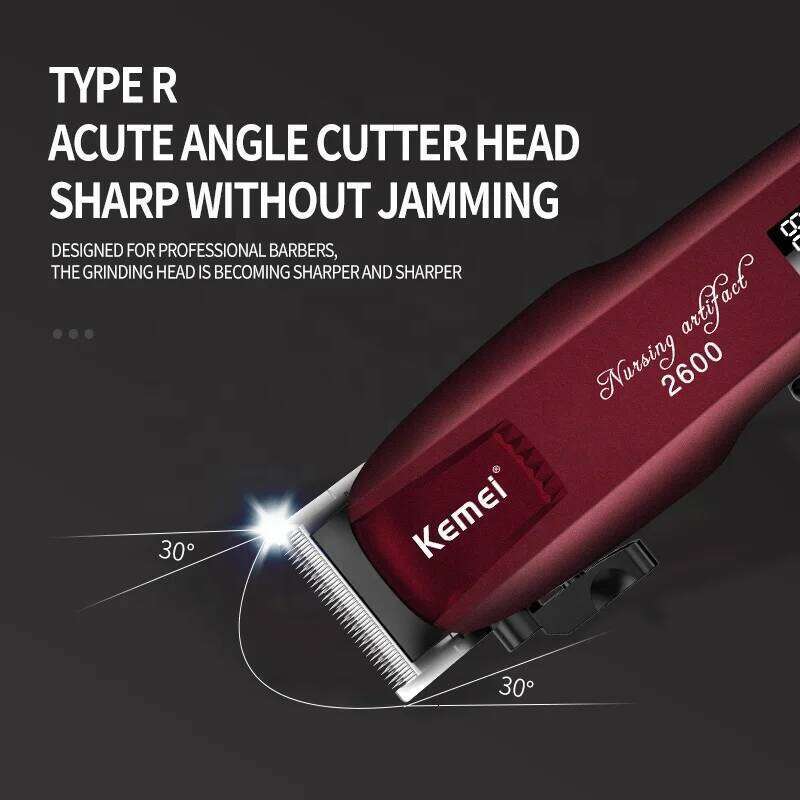 Kemei KM-2600PG Magic Clipper Cordless Powerful Haircut Top Quality Barber Cutting Machine Hair Trimmer LCD Display C260312