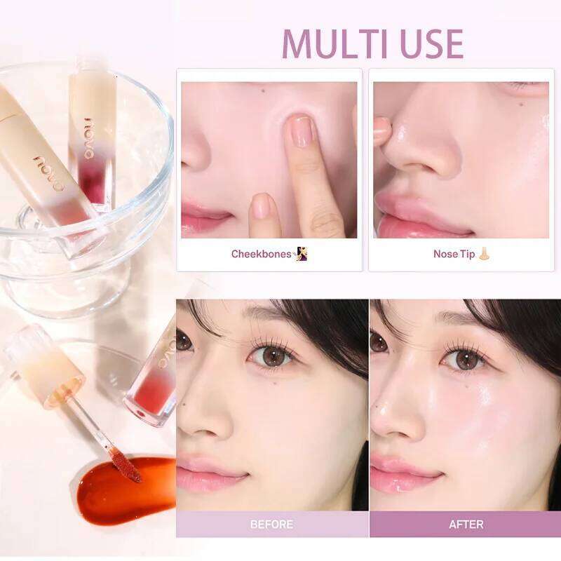 Mirror Water Gloss Gloss, Long Lasting Waterproof Moisturizing Shimmer Jelly Lip Glaze, Non-Sticky, Lightweight, Highpigment W260311