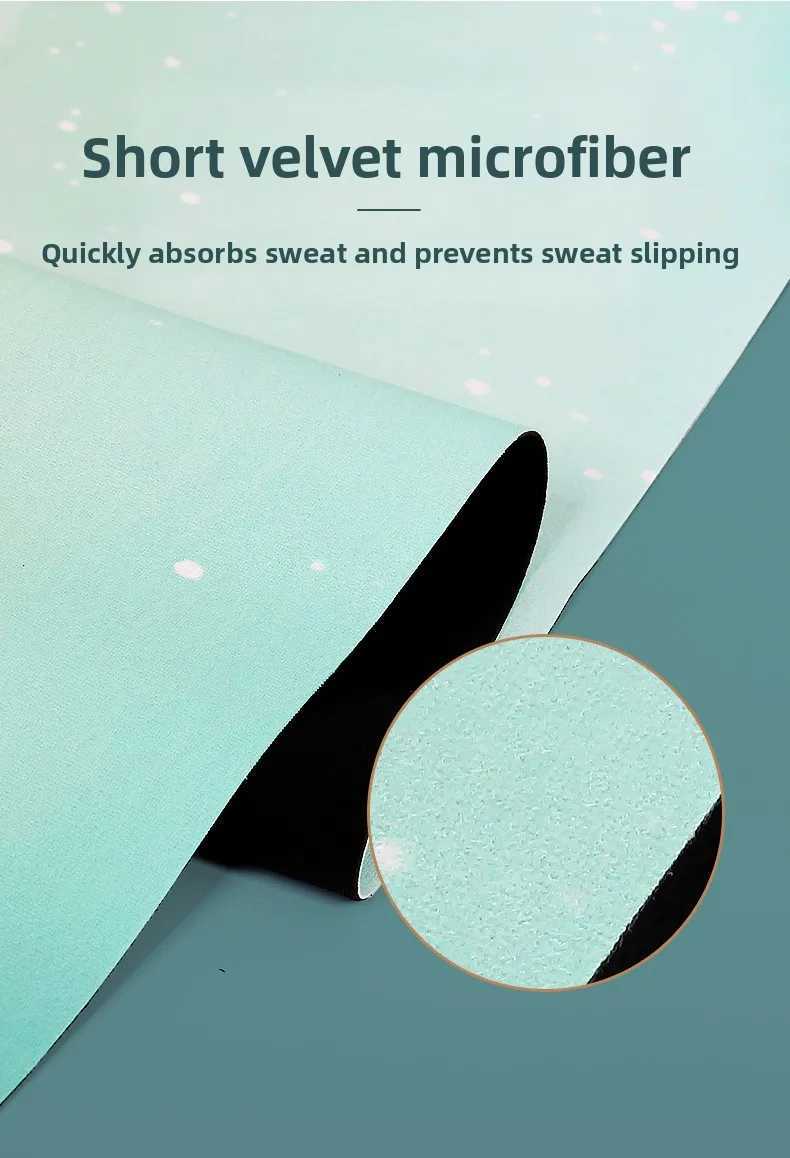 Ultra-Thin 15mm Suede Rubber Non-Slip Yoga Towel for Travel Pilates Anti-Skid Exercise Mat Sweat Absorbent Lightweight Foldable M260312
