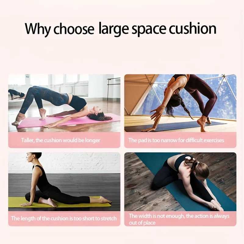 10/15MM Thick NBR Yoga Mats Anti-slip Sport Fitness Mat Blanket For Exercise Yoga And Pilates Gymnastics Mat Fitness Equipment M260312