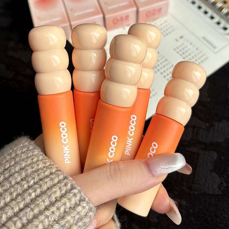 PINK COCO Sunset Galaxy Velvet Mud Low-saturation Tone Autumn and Winter Matte Lip Glaze W260311