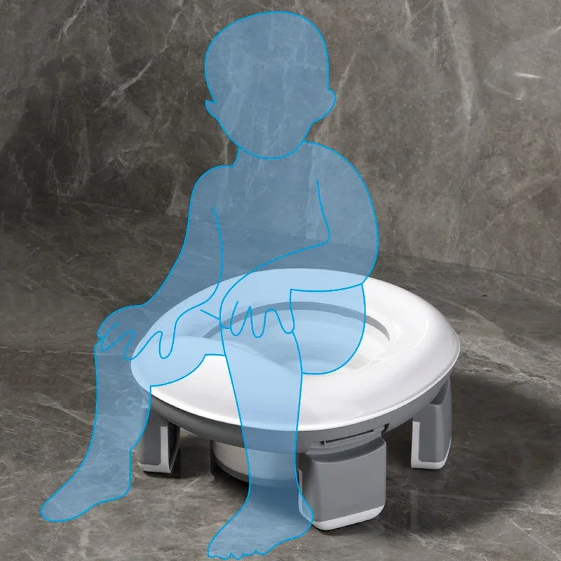 3 in 1 Travel Toilet Seat Foldable Children Potty with Bags Baby Pot Portable Silicone Training for Kids 260311
