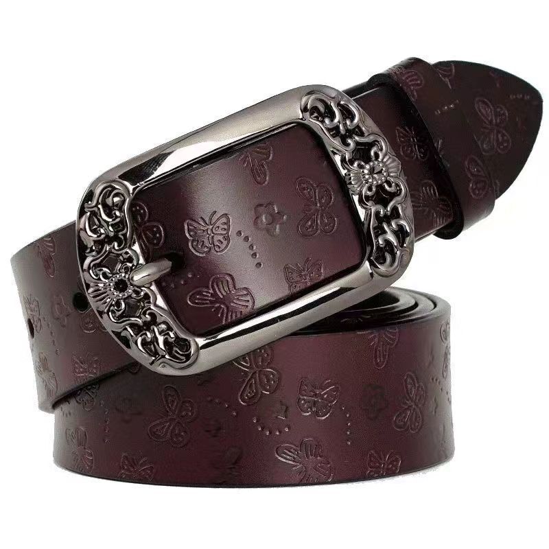 Women's Multifunctional Belt 2026 New Designer Luxury Brand Retro Needle Buckle Printed Belt Fashion Casual Decoration Denim Belt Wholesale