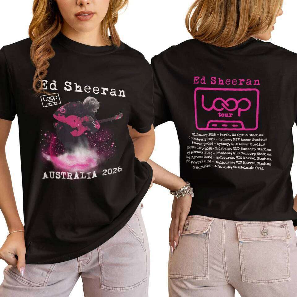 T-shirt Shirt Ed Sheeran Australian Loop Tour 2026 Merch Z260312