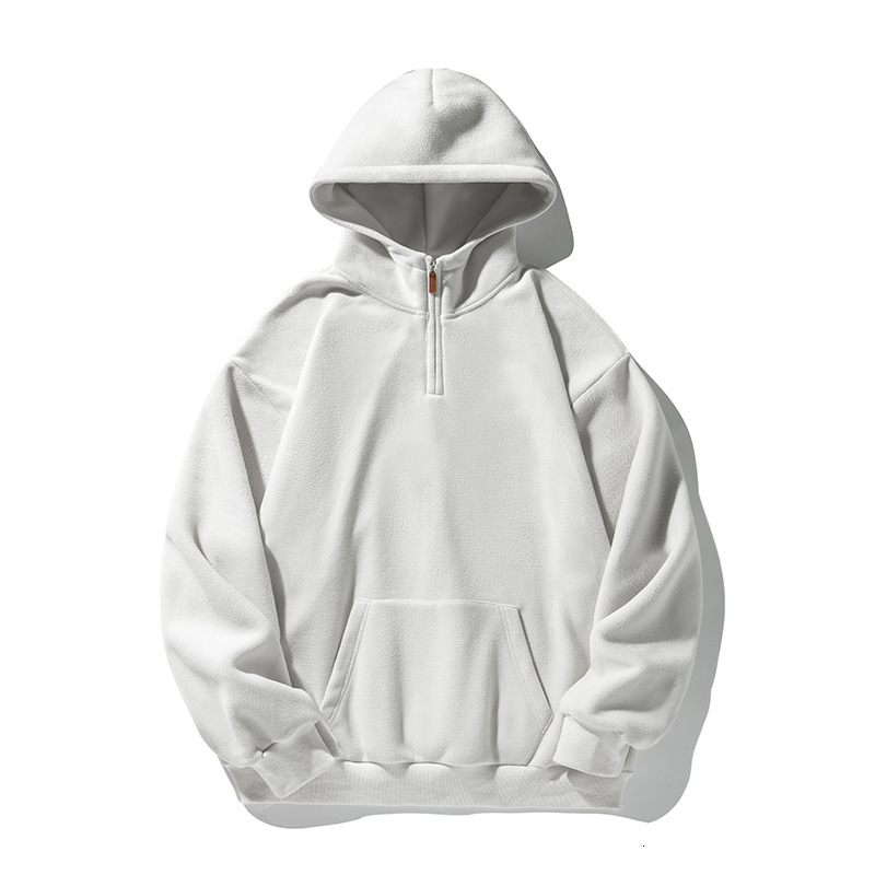 Designer Hoodie 430G Fleece Hoodie Men Spring New Half-zip Retro Thick Hoodie Trendy Brand Jacket