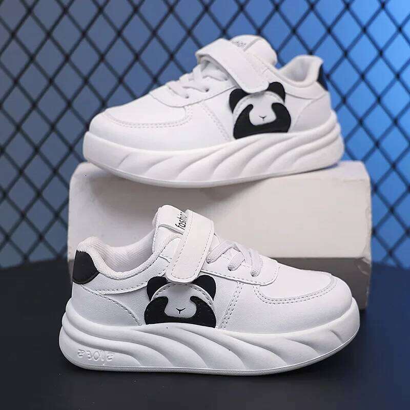 Boys Tennis Non-slip Soft Sole White Students Mesh Breathable 2025 New Fashion Kids Running Shoes H260312