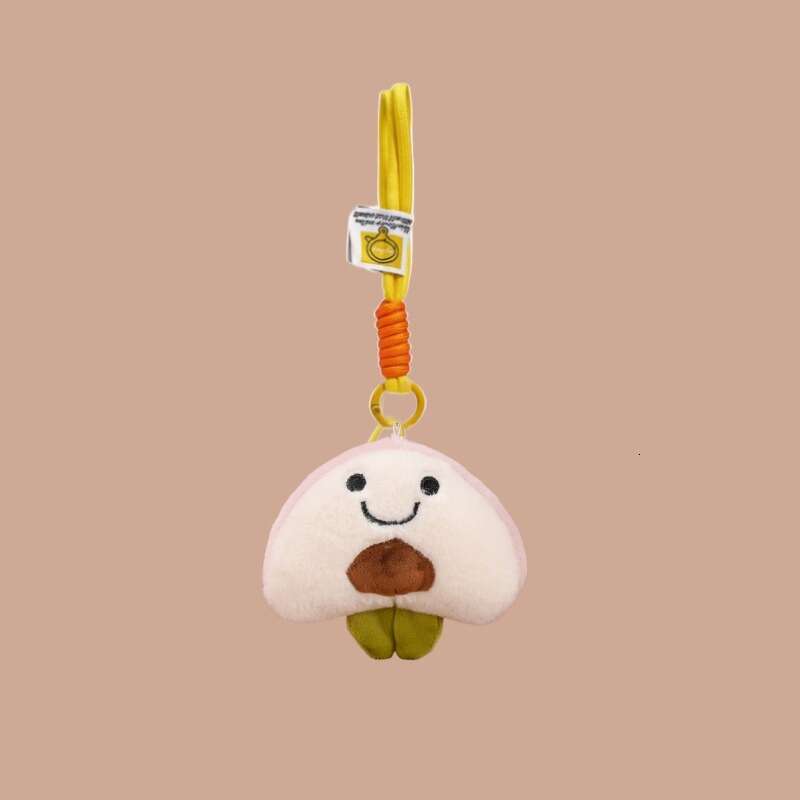 Keychain plush cute fruit claw doll, wedding throw stall toy, gift for girls