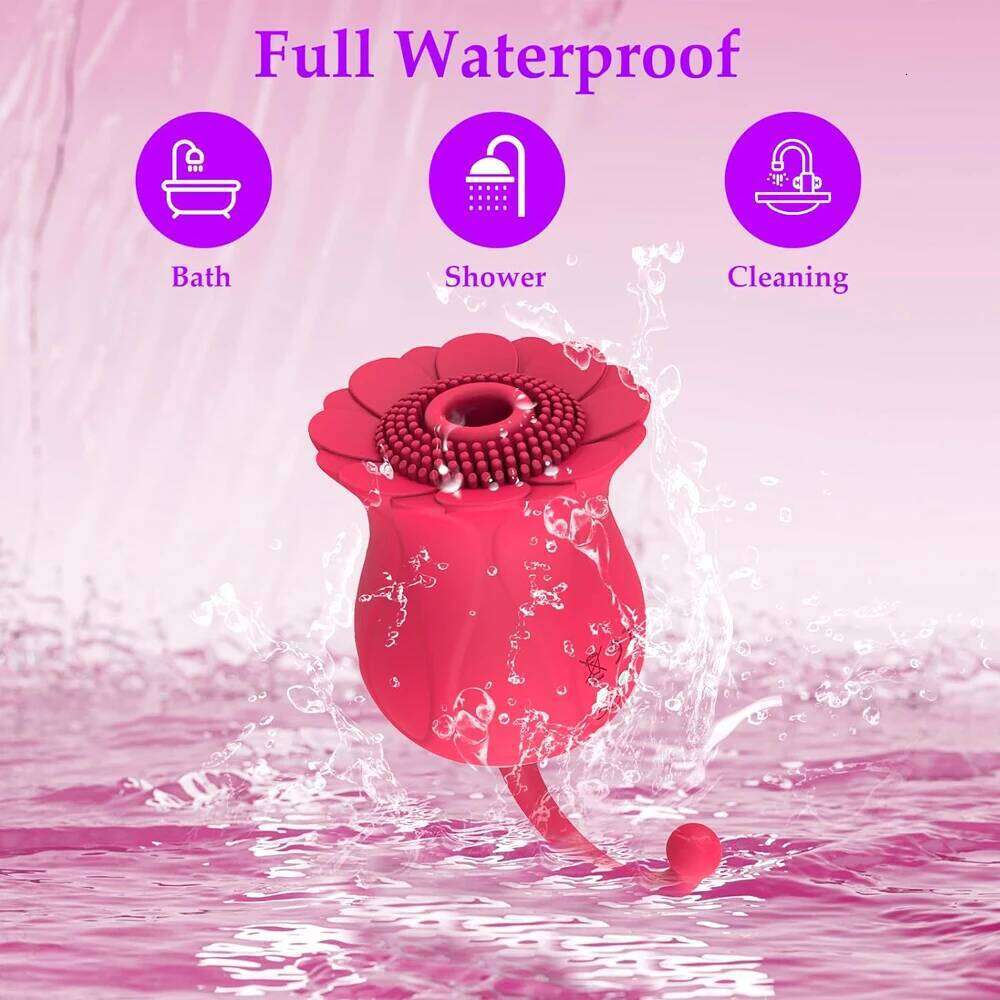 Rose Sucking Vibrator Clit Nipple Sucker Oral Clitoris Stimulation Mastrubator Powerful Sex Toys for Women Intimate Goods Z260312