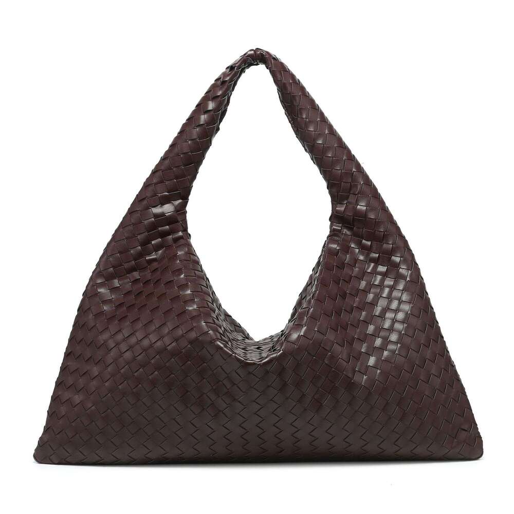 Cross-border best-selling woven extra-large capacity underarm solid color shoulder bag, new women's handbag, in stock