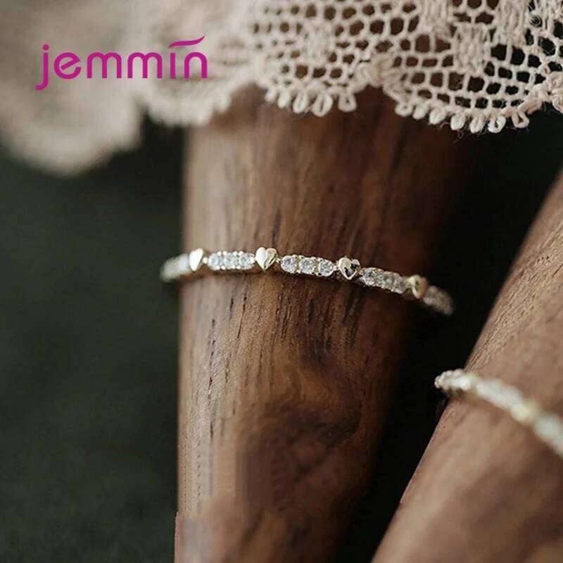 Wedding Engagement Rings For Women 925 Sterling Silver Gold Heart Ring Designer Fashion Jewelry Birthday Gift Wholesale H260312