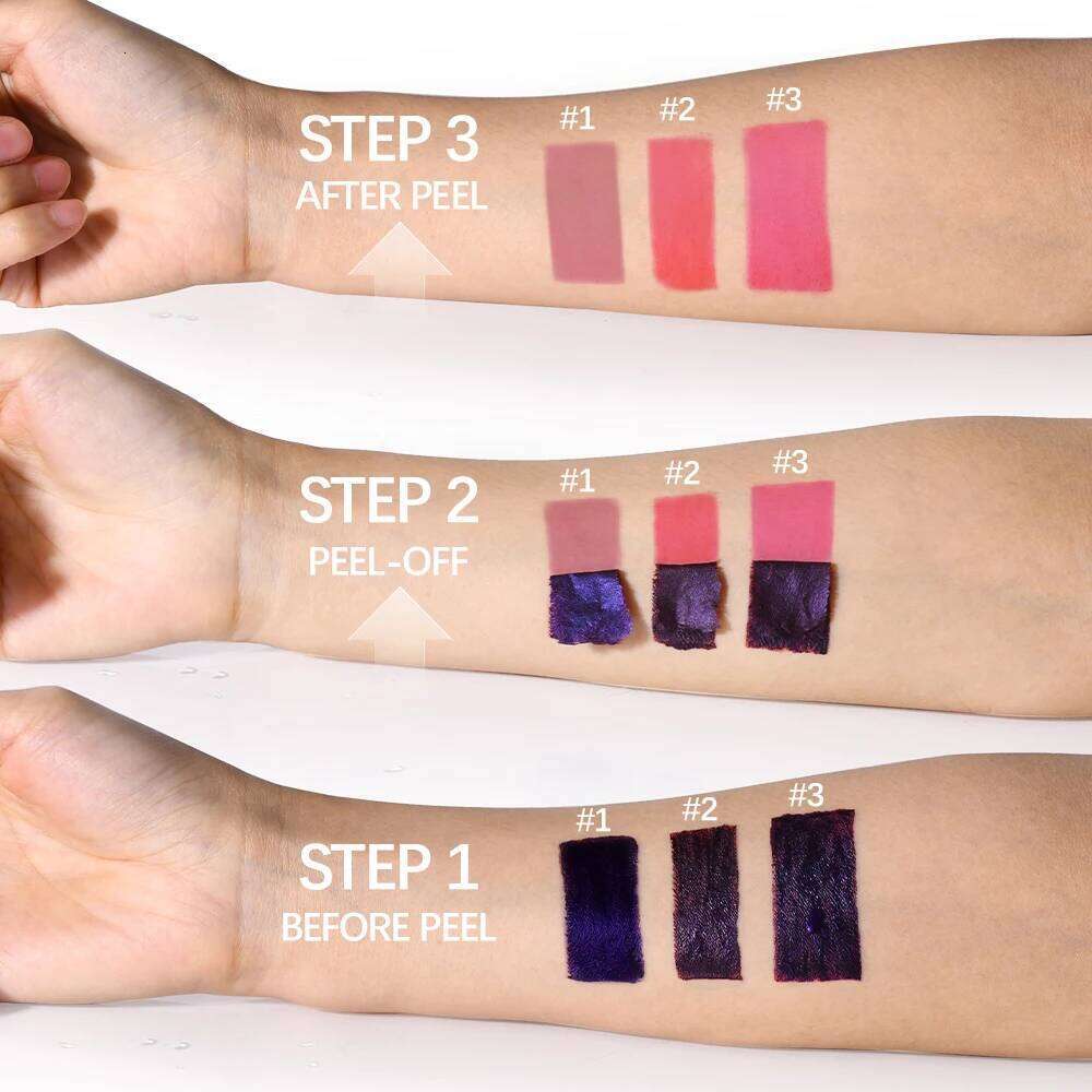 Peel Off Stain Waterproof Resistant Lipsticks Cheap Lip Gloss Matte Tick for Lips Labios Inks Tattoos Makeup Ink Tint W260311