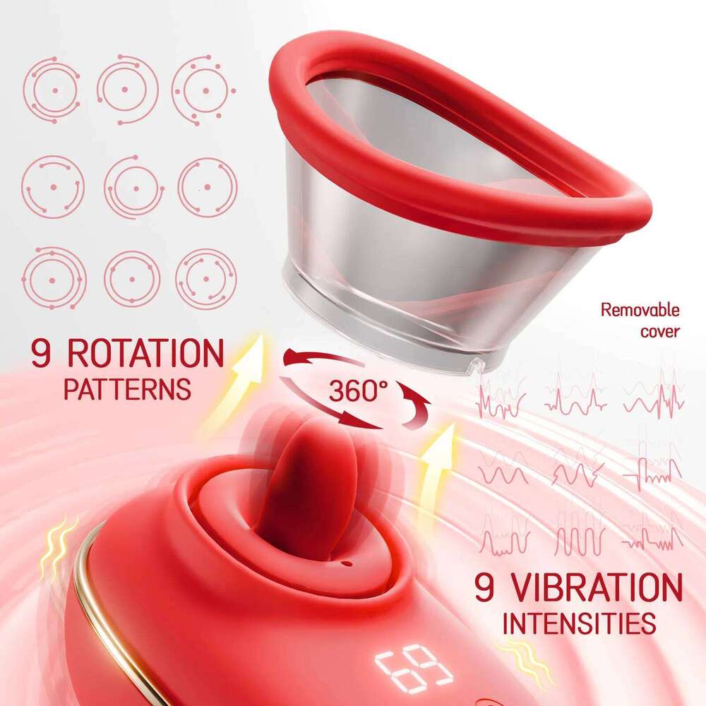 Clitoral Vibrator Sucking and Licking Tongue Sex Toy for Women Nipple Vagina Stimulator Orgasm Pussy Blowjob Female Masturbation Z260312
