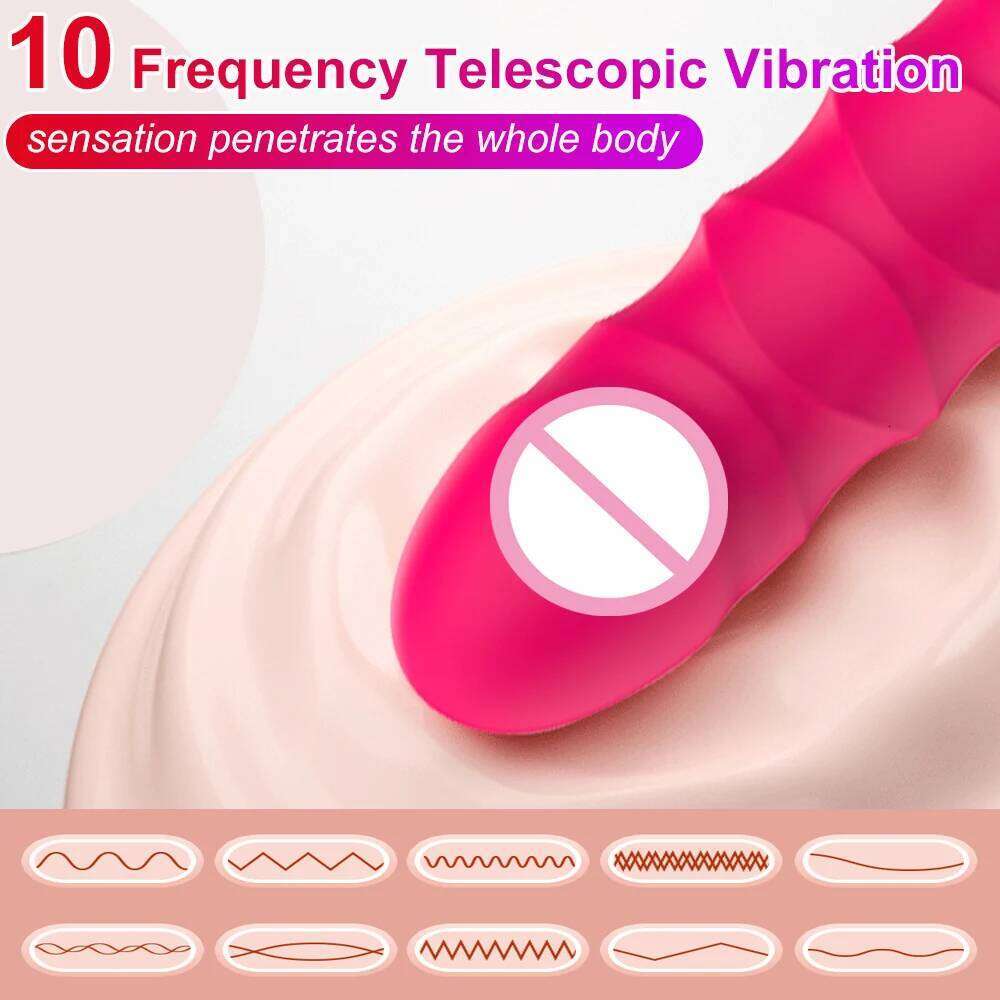 Simulate Dildo Vibrator With 10 Powerful Vibrating Modes of Clitoris G-spot Anal Stimulator for Adult Female Couple Sex Toys Z260311