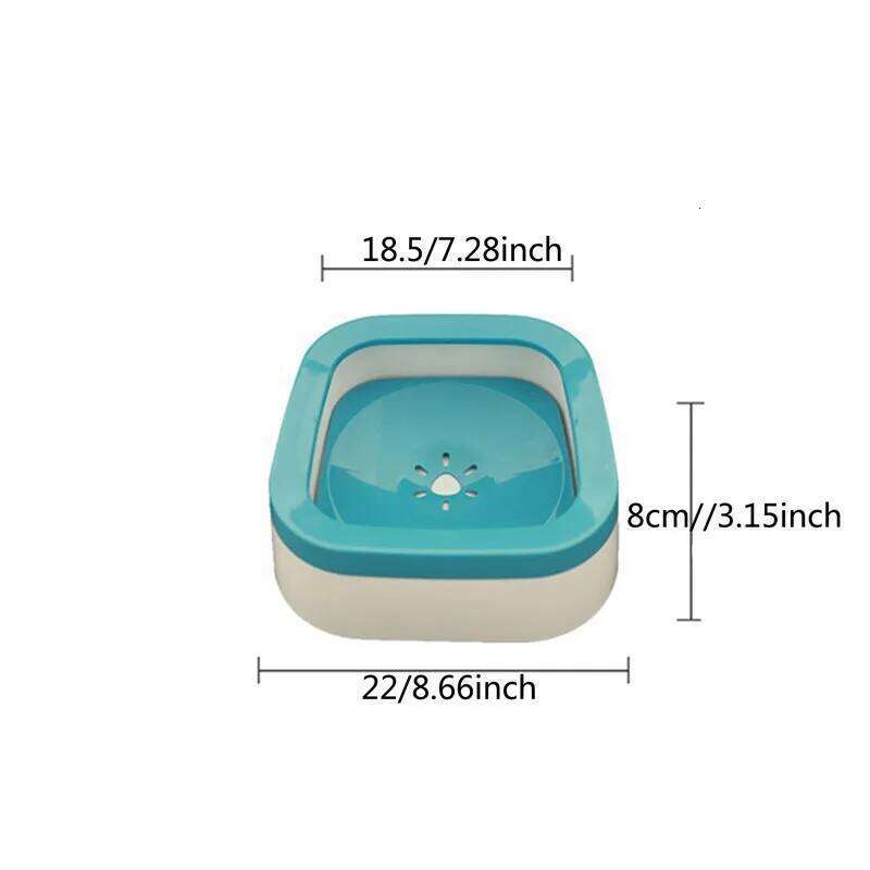 1000ml Anti Splash Water Bowl Large Capacity Pet Drinker For Dogs Cats Puppies No Spill Drinking Accessories 26Y0312