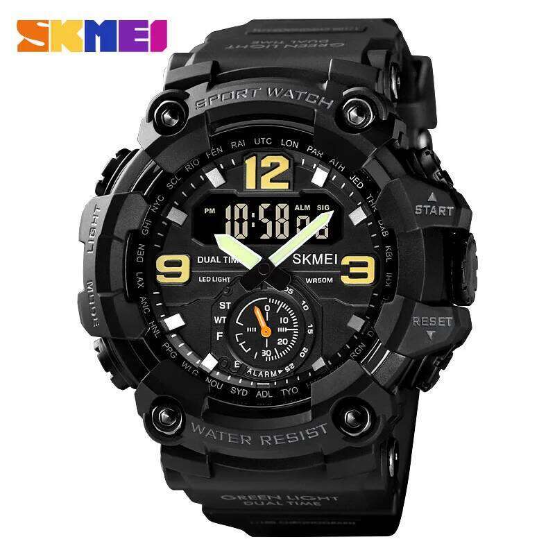 SKMEI 1637 Military Watch for Men Camouflage Waterproof Sports Style Digital Wristwatches Stopwatch Mens Clock Montre Homme 1155