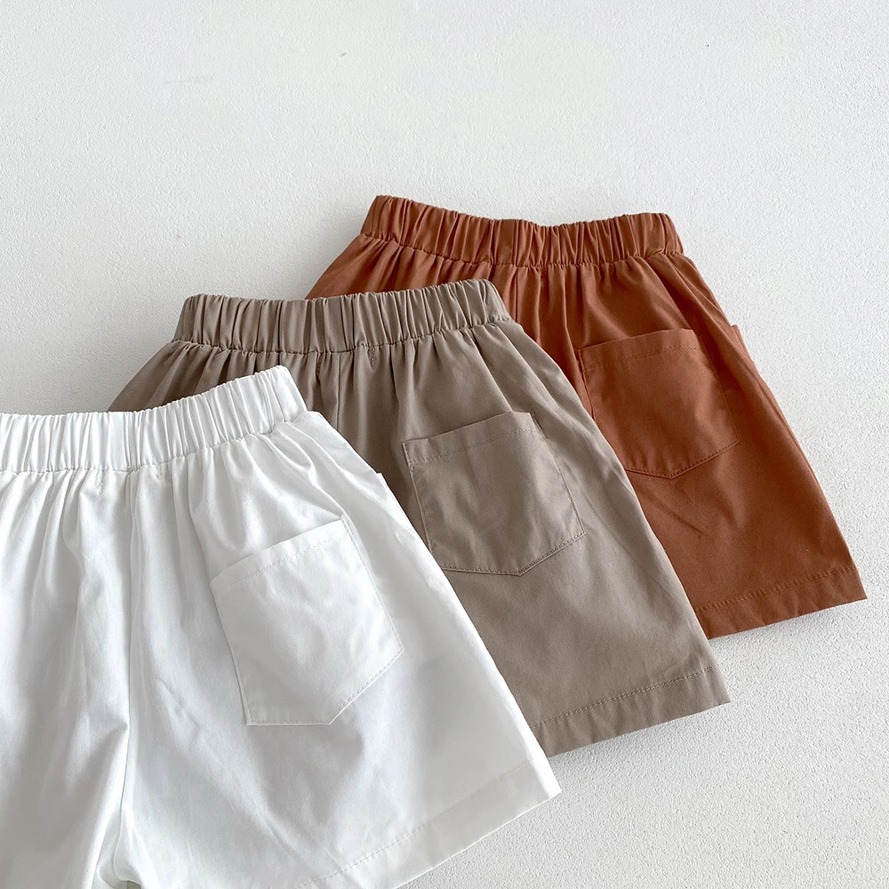 Vintage Baby Girls Boys Shorts Summer Cozy Cotton Breathable 3 Pockets n Kids Short Pants Children Bloomers 260311