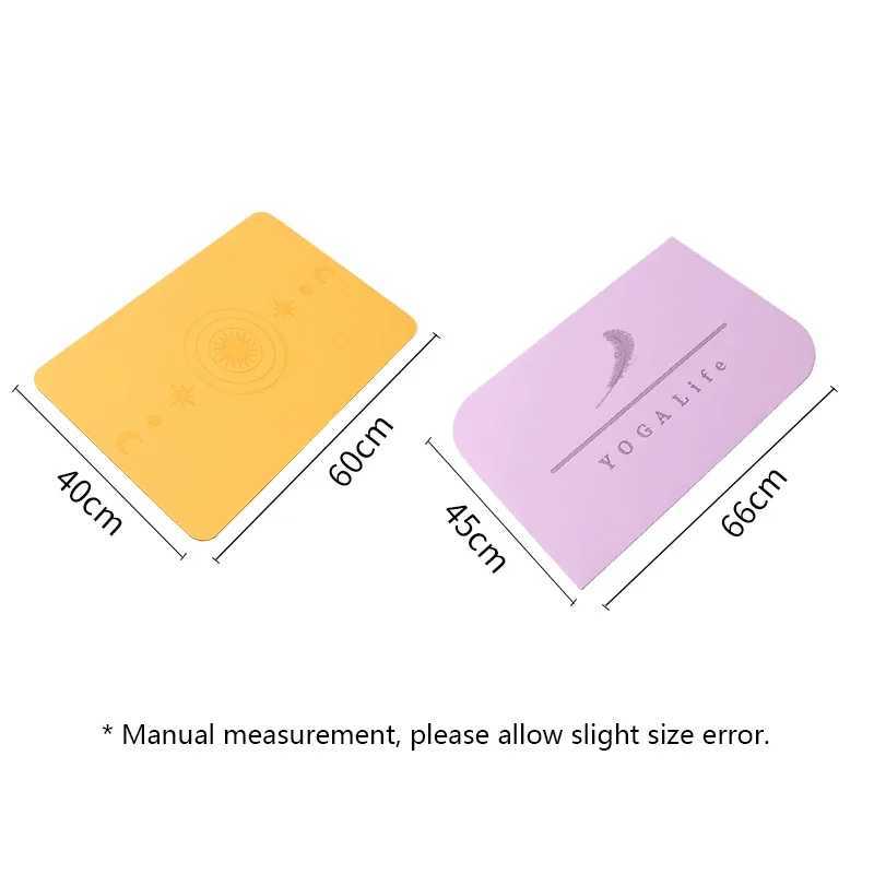 Yoga Meditation Mat Pu Natural Rubber Non-Slip Yoga Kneepad Handstand Pad Professional 5mm Thick Mini Yoga Fitness Mat Two Size M260312