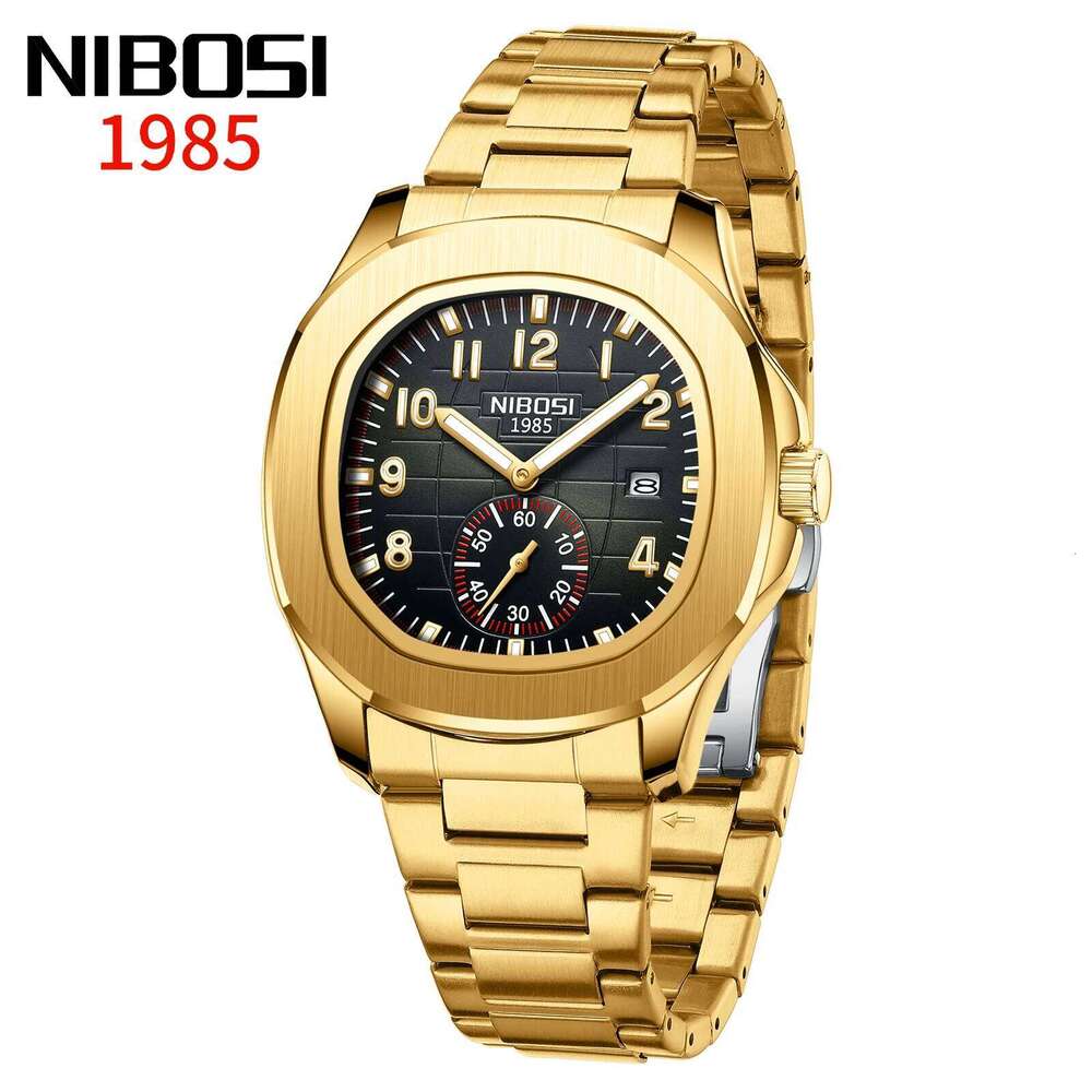 NIBOSI Sport Top Brand Luxury Quartz Watches for Men Waterproof Luminous Auto Date AQUANAUT Male Watch Reloj Hombre