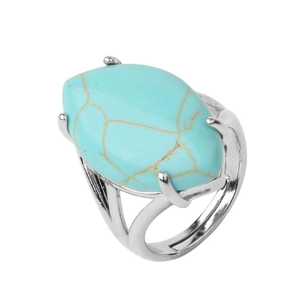 Adjustable Oval Gemstone Ring for Boys Women Retro Boho Gothic Anillos Steampunk Style Halloween Party Amethyst H260312