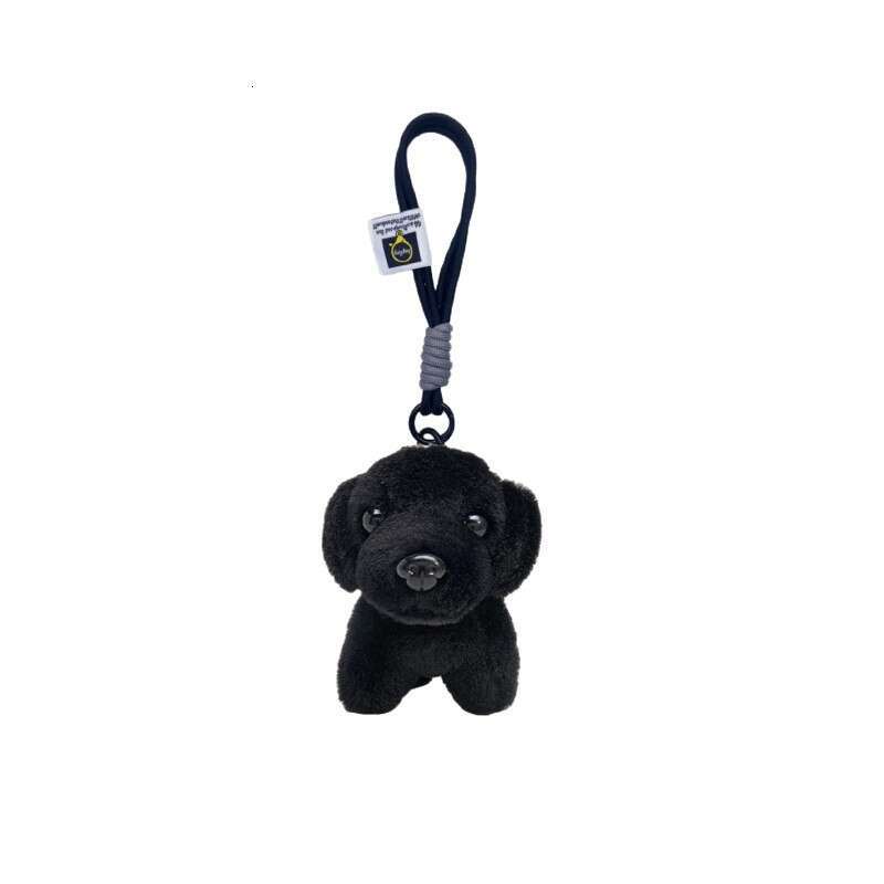 Cute Teddy Fur Dog Ornament Car Keychain Plush Bag Small Doll Pendant