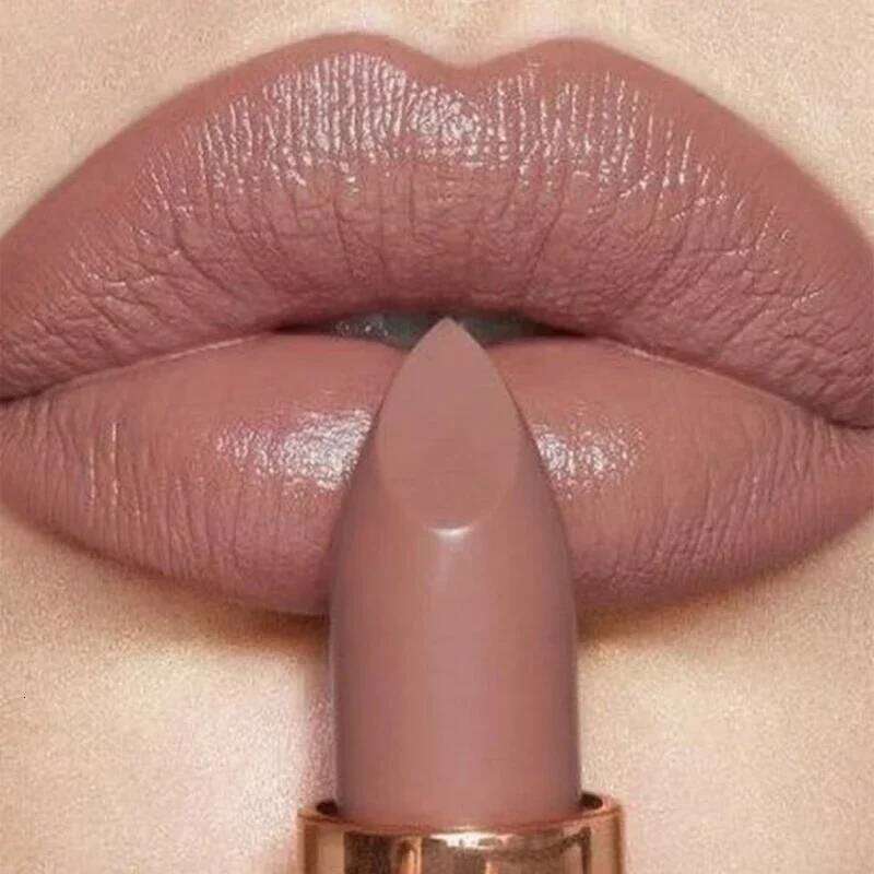 Waterproof Nude Matte Long Lasting Lip Stick Not Fading Sexy Red Pink Velvet Lipsticks Makeup Cosmetic Batom 6 Colors W260311