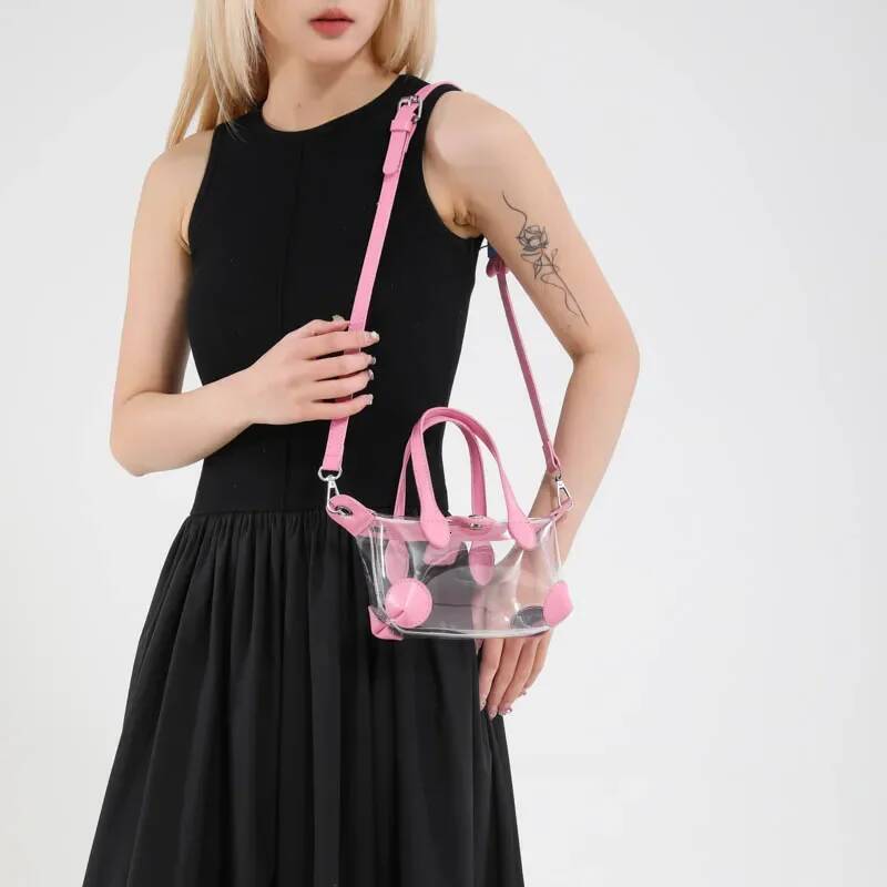2025 Summer Jelly For Women High Quality PVC Transparent Crossbody Bag Waterproof Clear Handbag Lady Fashion Hobo bag