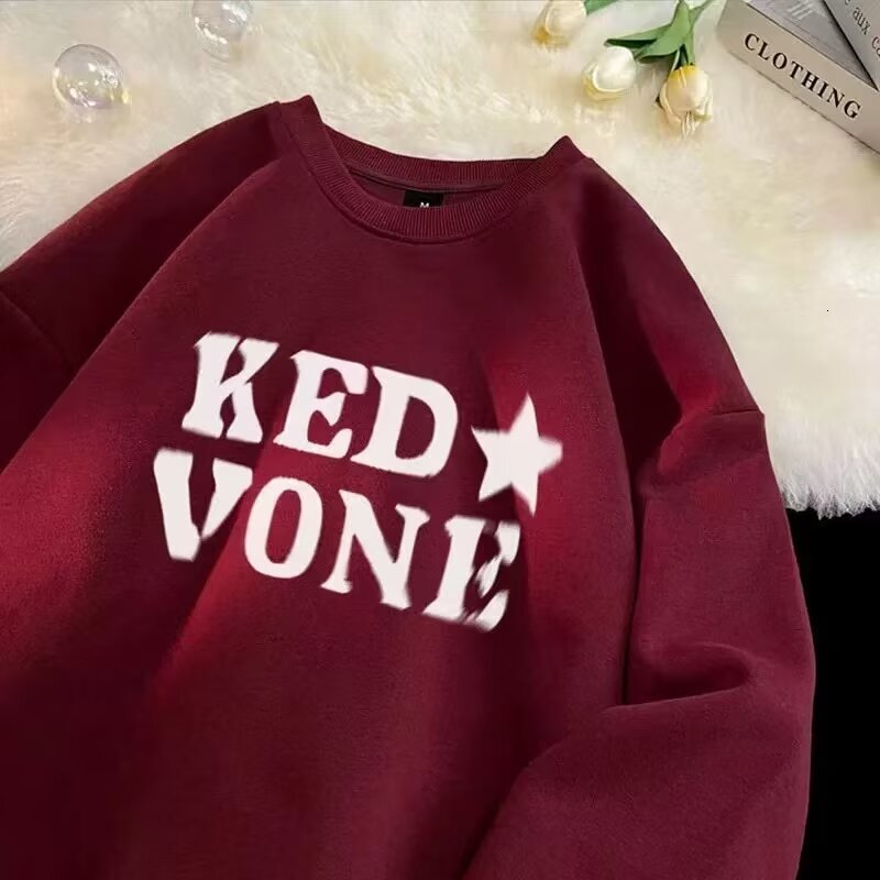 Round-neck Sweatshirt For Men And Women New Autumn And Winter Designer Hoodie Style Trendy Brand Heavy-duty Loose Oversize Top For Teenagers