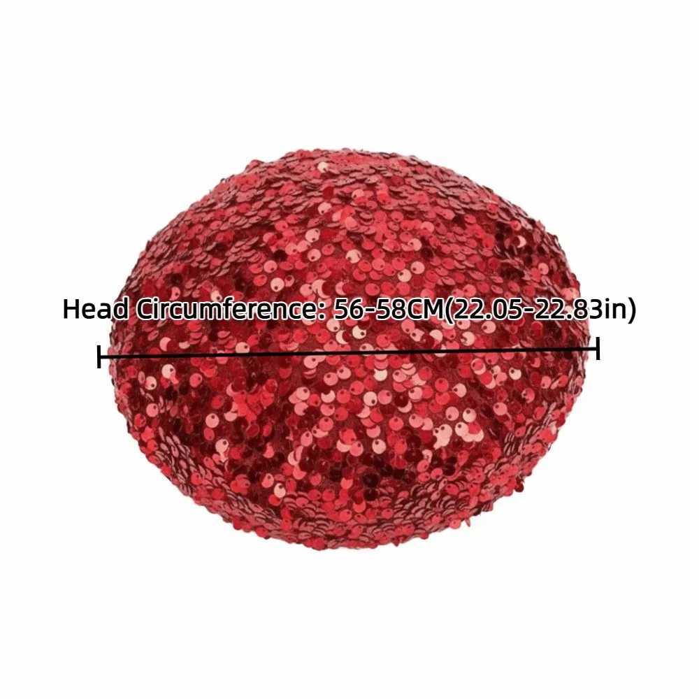 Fashion Retro Glitter Sequin Beret Trendy Sparkling Fashion Painter Hat Casual Style Chic Design Lady Octagonal Cap Party H260312 - view 7