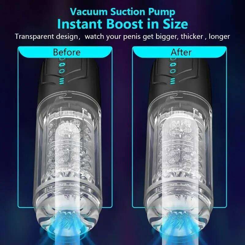 Pocket Pussy Automatic Male Toy Adult Toys Rotating Deep Clamping Labia Sucking Penis Stroker Realistic Vaginal Sleeve Z260312