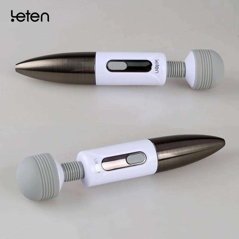 Leten Huge Head Vibrator Female Masturbation Orgasm, AV Magic Wand Massager Nipple Clitoris Stimulator Sex Toys for Woman Z260312