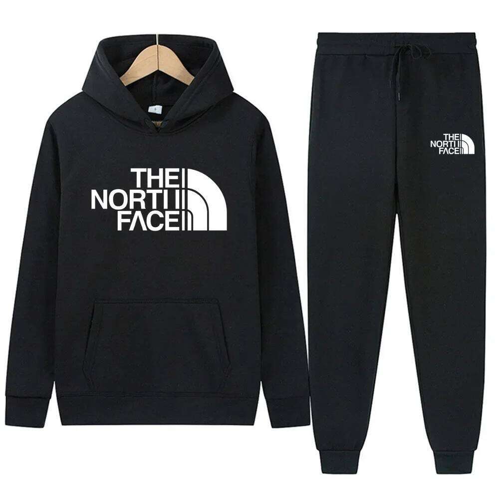 New Autumn Winter Men Women Tracksuit Hoodies + Pants 2Pcs Sets Suit Fashion Trend Hip Hop Y2K Clothing Sportswear Sweatshirts C260312