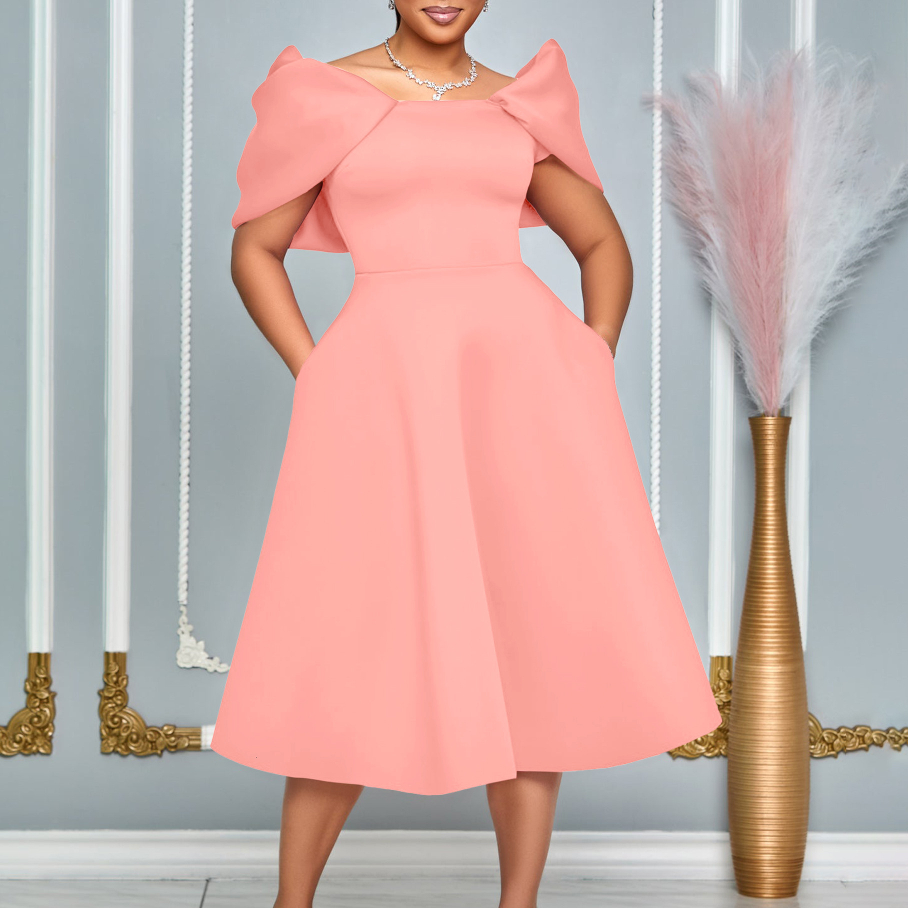 D492 Womens New Fashion Elegant Sexy Party Dress