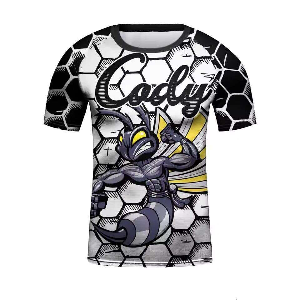 2026 New Men's Animal Print Exquisite Pattern Quick-Dry Breathable Versatile Fitness Sports T-Shirt WKERSIY