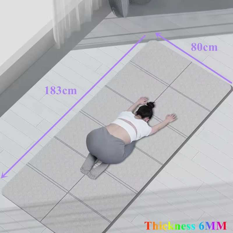 183x80x06cm Yoga Pilates Floor Workouts Foldable Yoga Mat Eco Friendly Folding Travel Fitness Exercise Double Sided Non-slip M260312
