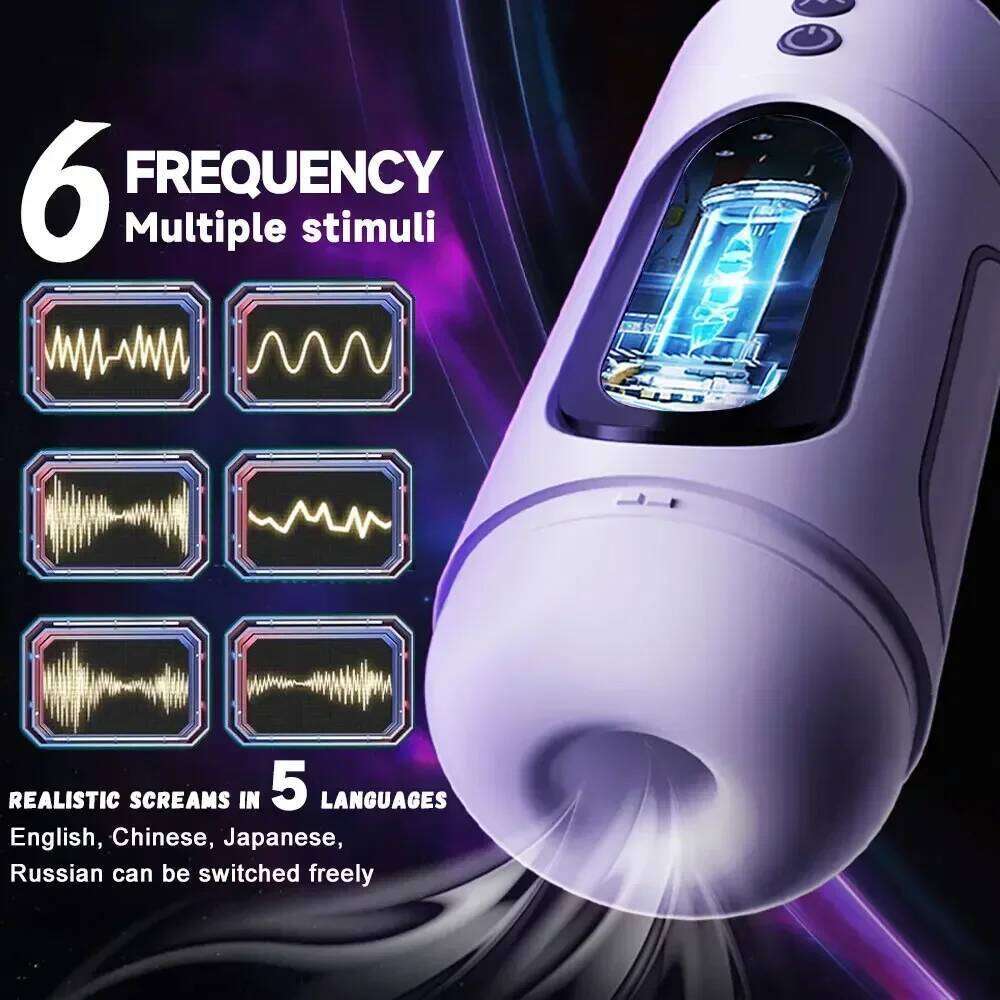 6 Modes Sucking Vibrator Male Masturbator Cup Masturbation Machine Pussy Vaginas Sex for Men Adults 18 Sexy Toys Z260312