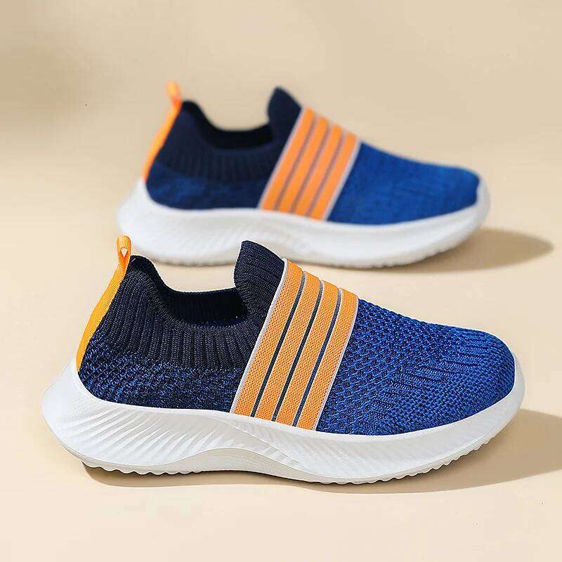 Children Casual Sneakers Comfortable Lightweight Mesh Breathable Walking Soft Outdoor Flat Tennis Shoes for Kids H260312