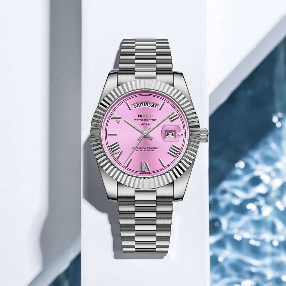 NIBOSI Fashion Day Date Miyota Quartz Men Watch Top Brand Luxury Wristwatch Waterproof Steel Male Clocks Reloj Hombre