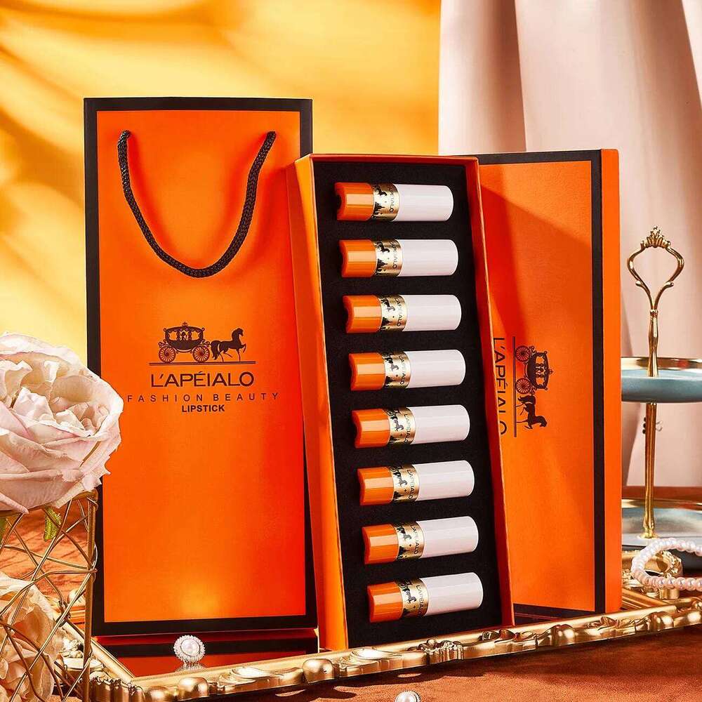 Makeup lipstick set matte stick Moisturizing Mist Lip Balm Gift Box Lipsticks 8 colors gift box W260311