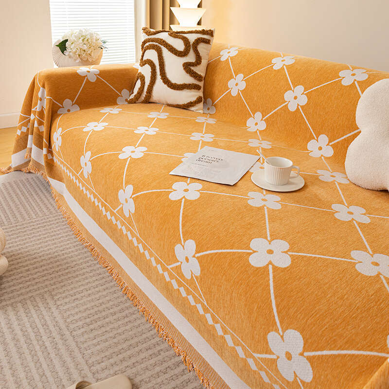INS High-End Cover Chenille Towel Anti-Scratch Slipcover All-Season Sofa Blanket