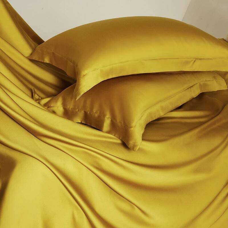 600TC Lyocell Bamboo Fiber Soft Silky Cooling Bedding Set Single Double Queen King Duvet Cover Flat/Fitted Bed Sheet Pillowcases H260312