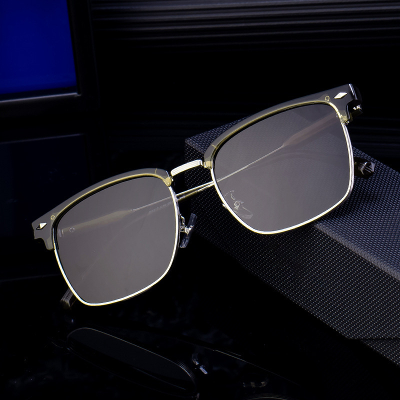 2026 New Fashion Cat-Eye Polarized Sunglasses for Men, High-End Outdoor Sun Protection Sunglasses, Men's Wholesale
