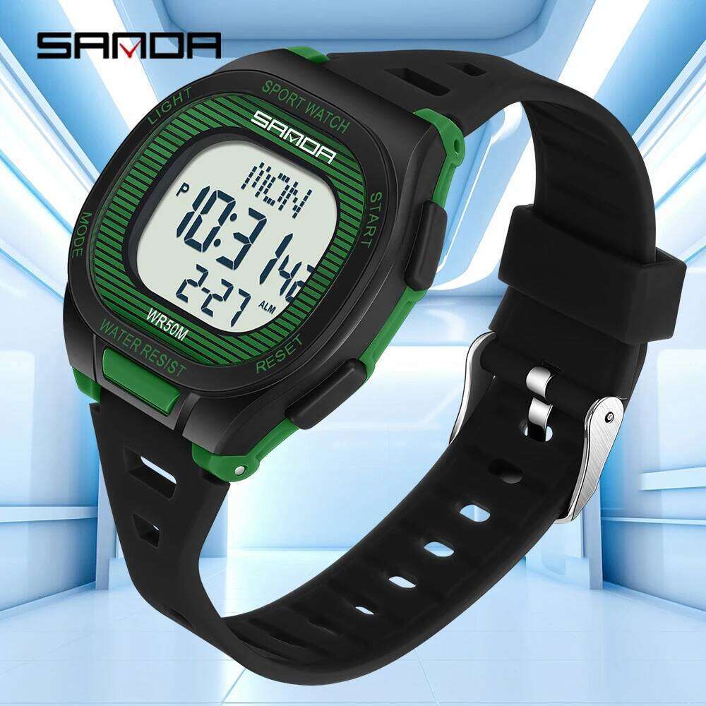 SANDA 2195 Timer Sports Multi functional Waterproof LED Student Electronic Digital Watch Alarm Clock