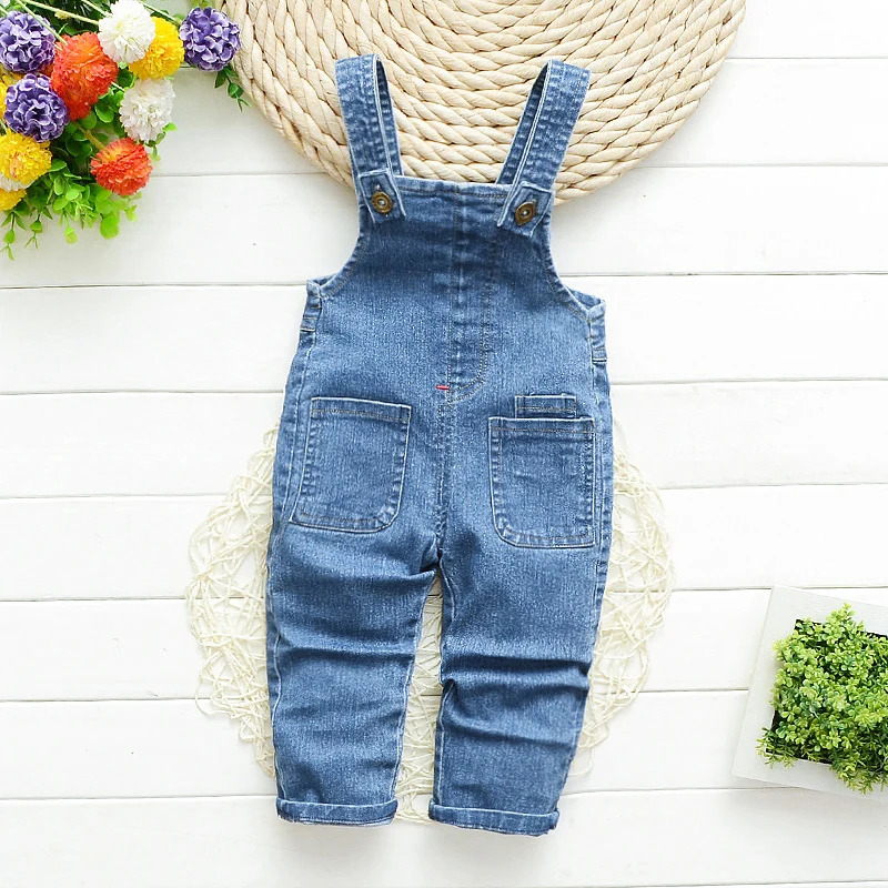 IENENS Boy Girl Overalls Toddler Clothes Child Jumpsuit Infant Denim Dungarees 1 2 3 4 Years Spring Autumn Baby Soft Jeans 260311