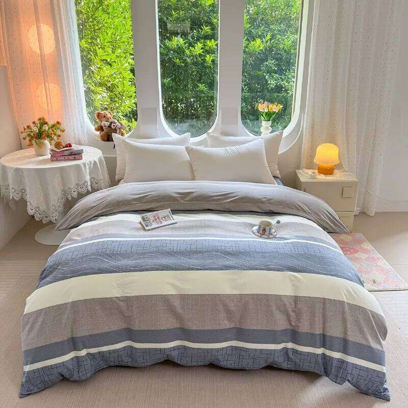 2025 new small fresh pastoral cotton printing series bed sheet family student dormitory four-piece set H260312