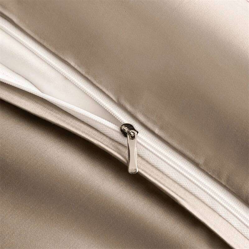 Bedding 600TC Lyocell Bamboo Fiber Jacquard Soft Silky Cooling Duvet Cover Set Flat/Fitted Bed Sheet Pillowcases 4Pcs H260312