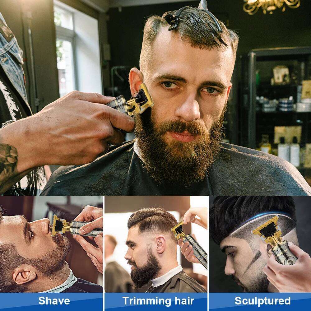 Trimmer New Professional Cutting Machine Electric Shaver Trimmers With LCD Display Men's Hair Clipper C260312